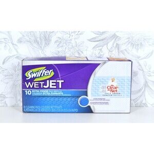 Swiffer WetJet Extra Power Pads 10 Pack Mop Pad Refill Hardwood Floor  New